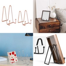 US 4 Pcs Metal Frame Holder Display Stands for Picture，Plate，Book，Photo Easel Easel price
