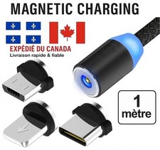 Cable aimanté Type C Iphone ou Android pour Samsung Huawei Iphone Google LG Wiko Mobile Phone Cable price