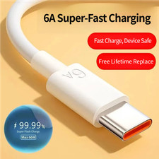 USB-C to USB-A IOS compatible USB-A 6A White Charging & Data Cable (3FT,1M) Mobile Phone Cable price