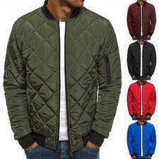 Men's Bomber Outwear Sports Jacket Quilted Casual Loose Winter Coat Warm Jackets Men's Coat price