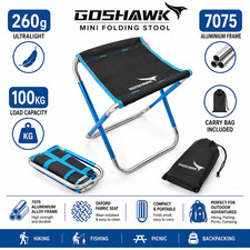 Goshawk Ultralight Folding Camping Stool 7075 Aluminium Hiking Seat Chair 260g Camping Chair price