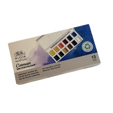 Winsor & Newton Cotman Sketcher's Pocket Box 12 Half Pans Watercolour Paint Set Watercolour Paint price