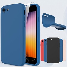 For iPhone SE 2nd,3rd Gen 2022/2020 Case Liquid Silicone Cover, Screen Protector Mobile Phone Case price