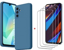 For Samsung Galaxy A16 5G Soft Silicone Case Phone Cover + Tempered Glass Mobile Phone Case price