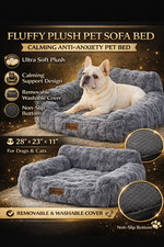 Fluffy Plush Pet Sofa Bed for Dogs & Cats, Calming Couch Bed with Removable Cove Sofa Bed price