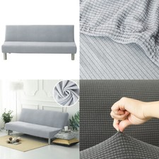 US Stretch Solid Color Futon Slipcover Full Or Queen Size Armless Sofa Bed Cover Sofa Bed price