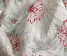 100% Flax Linen Fabric Gorgeous Quality Floral Print By  the Yard Fabrics price