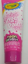 Crayola Bathtub Finger Paint Soap 3 ounce Neon Bright Purple Sealed NEW Face & Finger Paint price