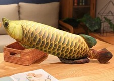 Gold Arowana Fish 39" Pillow Stuffed Animal Plush Toys Toddler Doll Kids Gifts Baby Gold Pillow price