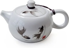 Porcelain Teapot, 6oz Tea Pot White Chinese Gongfu Tea Set Tea / Teapot Sets price