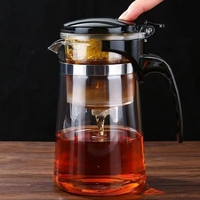 Glass Teapot Tea Cup Set One-Click Filter Heat Resistant Infuser Mug Tea / Teapot Sets price
