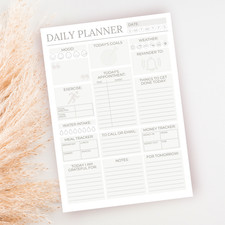 Daily Planner / Undated Productivity Organizer / Cute Minimal Template Planner price