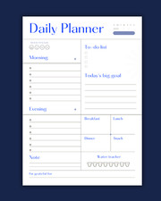 Digital Minimalist Daily Planner Printable as Diary or Notebook Planner price