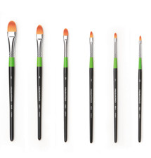 HWAHONG Artist Design Painting Paint Brushes Filbert Flat Brush 982 Series Painting Supplies price