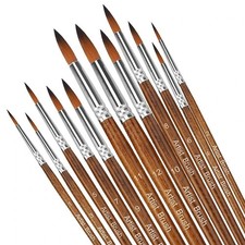 12Pcs Artist Paint Brushes Set Professional Brush Wooden Oil Acrylic Watercolour Painting Supplies price