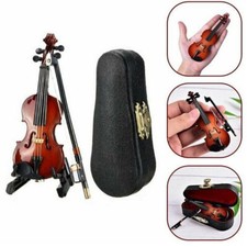 1:12 Scale Dollhouse Miniature Violin With Box Musical Instrument Accessories Musical Instrument Accessories price
