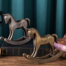 Rocking Horse Statue Rustic Ornament for Table Centerpiece Office NightStand Office Nightstand price