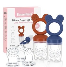 Bessentials Baby Fresh Fruit Food Feeder 2Pack Silicone Baby Mesh Feeders Infant Baby Food price