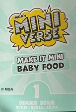 Miniverse Make it Mini Baby Food *You Pick* Combined Shipping MGA Miniature Kit Baby Food price