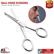 Grooming Ball Ear Hair Nose Mustache Beard Scissors Baby Shears Rounded Tip Baby Scissors price