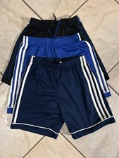 Adidas Blue Boys' Classic 3-Stripes Climalite Mesh Shorts Boys Size Medium 3pair Boys' Shorts price