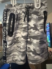 Big Zero Nineteen Boys Size 8 Gray Camo Athletic Shorts Drawstring Elastic Boys' Shorts price