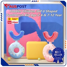 Kids U-Shaped Children's Toothbrush Silicone 360° Clean 2-12 Years Toothbrushes price