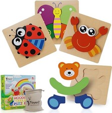 ToyerZ Wooden Puzzle Educational & Learning Montessori Toy for Kids Babies 23pcs Educational Toy price