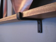Black Iron Shelf Bracket - Rustic - USA Made - Farm House - Free Shipping Office Shelf Unit price