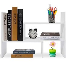Desk Shelf, Adjustable Desktop Storage Organizer, Wood Display Shelf Rack, Offic Office Shelf Unit price
