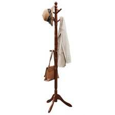 VASAGLE Coat Rack, Solid Wood Coat Stand, Free Standing Hall Coat Tree with 10 Hall Stand price