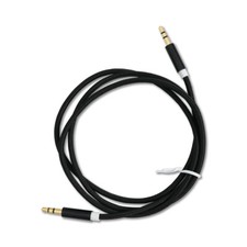 Black Cable Aux Audio Cable Jack Stereo 1m 3.5mm Lead Phono Cable Audio Nylon Audio Cable price