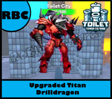 UPGRADED TITAN DRILLDRAGON - CHEAP TOILET TOWER DEFENSE - TTD DRILL DRAGON Drills price