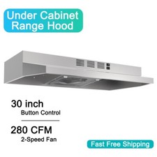 30in Kitchen Under Cabinet Range Hood 280CFM Convertible Stainless Steel LED New Built-in Range Hoods price