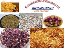 Organic Dried Herbs HERBAL TEA Dry Flowers Organic 10g 20g - 50g 100g Free Post Tea price