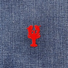 Crawfish Lobster Applique Patch - Embroidered Seafood Badge 1.5" (Iron On) Seafood price