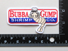 🔥BUBBA GUMP SHRIMP COMPANY ADVERTISING LOGO SEAFOOD EMBROIDERED IRON ON PATCH Seafood price