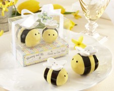 Sweet As Can Bee Honeybee Salt & Pepper Ceramic Salt & Pepper Shaker NEW Salt price