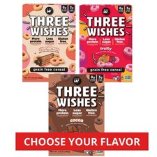 Three Wishes Gluten & Grain Free Protein Breakfast Cereal, 8.6oz YOU PICK FLAVOR Breakfast Cereal price
