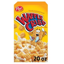 Waffle Crisp Breakfast Cereal, Sweetened Waffle Shaped Cereal, 20 OZ Box Breakfast Cereal price