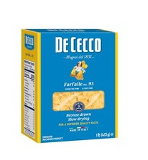De Cecco Farfalle Pasta, 16 Oz, FREE SHIPPING. Pasta price