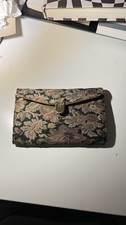 vintage tapestry Tri-fold Clutch Wallet suede from inside Women's Wallet price