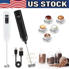 Electric Milk Frother Handheld Drink Foamer Coffee Mixer Egg Beater Double Whisk Milk price