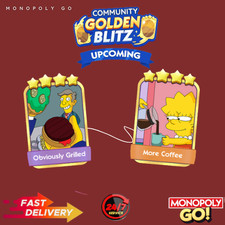MONOPOLY. GOLDEN BLITZ.  4 ⭐️ Pockled Eggs  &  4 ⭐️ Kent Brockman  🔥 Eggs price