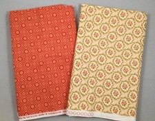 Fig Tree Mill House Inn Fabric Bundle 2 Yards Rose Red Clotted Cream Moda Clotted Cream price