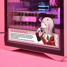 Anime Removable Waterproof Sticker ATX Gaming PC Case Power warning sticker PC Cases price