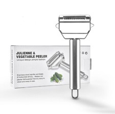 Stainless Steel Dual Blade Peeler Julienne Slicer Fruit Vegetable Tool Vegetables price