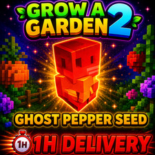 🪴Grow a Garden 2🪴|🌶️GHOST PEPPER SEED🌶️  | 🔴1 HOUR DELIVERY🔴 | Fast & Easy Fruits price