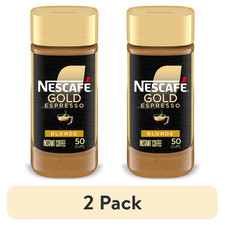 New Nescafe Gold Espresso Blonde, Instant Coffee, 3.5 oz (Pack of 2) Coffee price