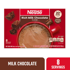 Nestle Instant Hot Cocoa Rich Milk Chocolate Flavored Mix Powder, 6.829 oz, 8 Ct Hot Powdered Drinks price